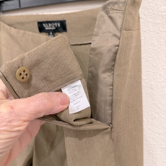 Talbots Heritage Dress Pants Side Zipper Tan Heather Straight Leg Women’s Size 8 - Picture 5 of 11